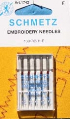 Embroidery machine quilting needles