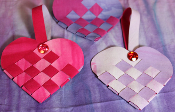 Frieda Anderson Woven heart Baskets